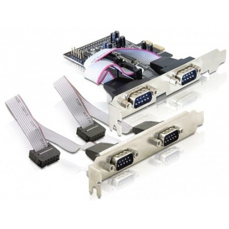 DeLOCK 4 x serial PCI Express card scheda di interfaccia e adattatore (89178)