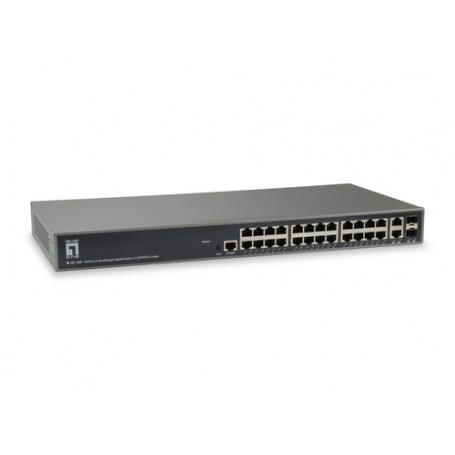 LevelOne GEL-2681 switch di rete Gestito L3 Gigabit Ethernet (10/100/1000) Nero (GEL-2681)