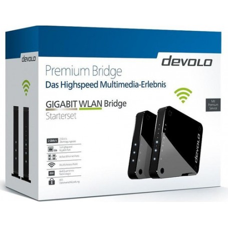 Devolo GIGABIT WLAN Bridge 1733 Mbit/s Nero, Grigio (9964)