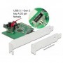 DeLOCK 89029 scheda di interfaccia e adattatore Interno SATA, USB 3.2 Gen 2 (3.1 Gen 2) (89029)