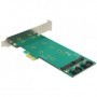 DeLOCK 2x 67-pin M.2 key B - 2x SATA 7-pin scheda di interfaccia e adattatore Interno (89473)