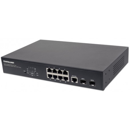 Intellinet 561167 switch di rete Gestito Gigabit Ethernet (10/100/1000) Supporto Power over Ethernet (PoE) Nero (561167)