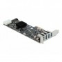 DeLOCK 89008 scheda di interfaccia e adattatore Interno PCIe, SATA, USB 3.2 Gen 1 (3.1 Gen 1) (89008)