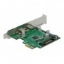DeLOCK PCI Express x1 Card to 2 x external SuperSpeed USB (USB 3.2 Gen 1) USB Type-C™ female scheda di interfaccia e a (90493)