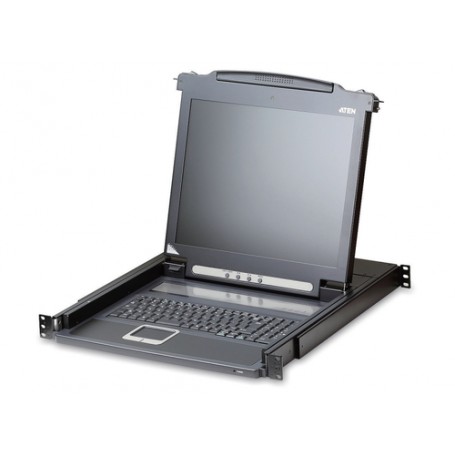 Aten CL1000M switch per keyboard-video-mouse (kvm) Montaggio rack Nero (CL1000M-ATA-2XK06FG)