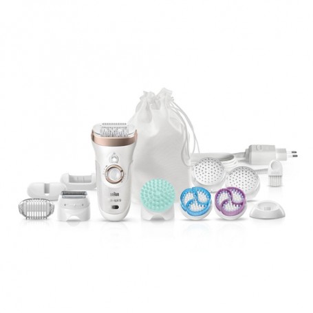 Braun Silk-épil 9 SkinSpa 9-961V 40 pinzette Bronzo, Bianco (9-961V)