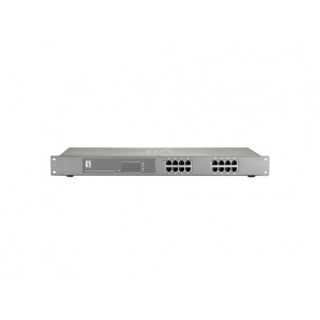 LevelOne FEP-1612W380 switch di rete Fast Ethernet (10/100) Supporto Power over Ethernet (PoE) Grigio (FEP-1612W380)