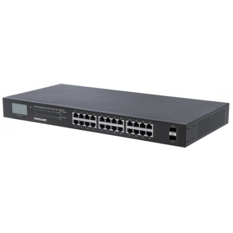 Intellinet 561242 switch di rete Non gestito Gigabit Ethernet (10/100/1000) Supporto Power over Ethernet (PoE) 1U Nero (561242)