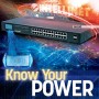 Intellinet 561242 switch di rete Non gestito Gigabit Ethernet (10/100/1000) Supporto Power over Ethernet (PoE) 1U Nero (561242)