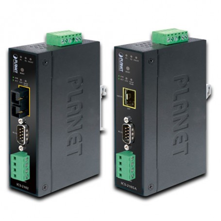 PLANET ICS-2105A convertitore multimediale di rete 0,9 Mbit/s Modalità multipla, Modalità singola Nero (ICS-2105A)