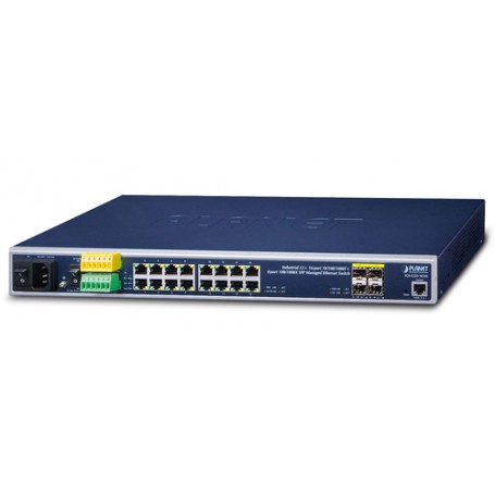 PLANET IGS-5225-16T4S switch di rete Gestito L2+ Gigabit Ethernet (10/100/1000) 1U Blu (IGS-5225-16T4S)