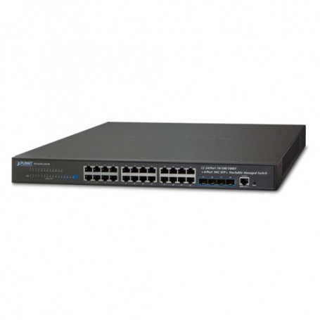 PLANET SGS-6341-24T4X switch di rete Gestito L3 Gigabit Ethernet (10/100/1000) 1U Nero (SGS-6341-24T4X)