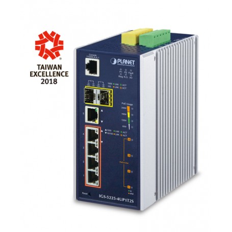 PLANET IGS-5225-4UP1T2S switch di rete Gestito L2+ Gigabit Ethernet (10/100/1000) Supporto Power over Etherne (IGS-5225-4UP1T2S)
