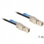 DeLOCK 83394 cavo Serial Attached SCSI (SAS) 1 m Nero, Argento (83394)