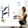 Fellowes 8043401 supporto da tavolo per Tv a schermo piatto 68,6 cm (27") Morsa Nero (8043401)