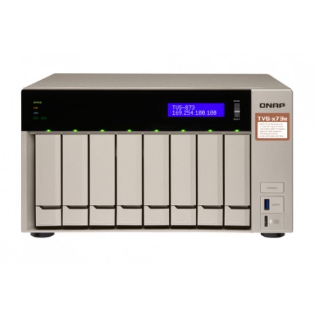 QNAP TVS-873E NAS Tower Collegamento ethernet LAN Grigio RX-421BD (TVS-873E-8G)
