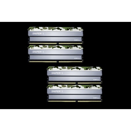 G.Skill Sniper X F4-2400C17Q-64GSXF memoria 64 GB 4 x 16 GB DDR4 2400 MHz (F4-2400C17Q-64GSXF)