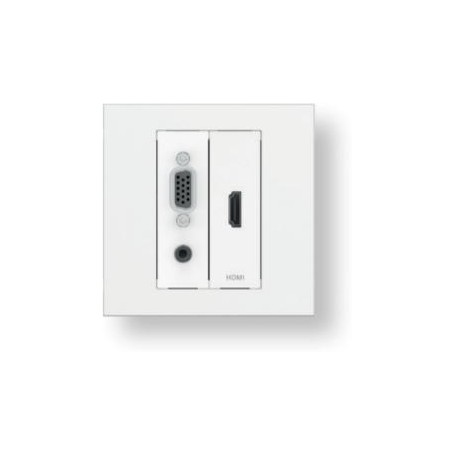 Vivolink VL-INSTKIT-5M cavo e adattatore video VGA (D-Sub) + 3.5mm HDMI tipo A (Standard) Bianco (VL-INSTKIT-5M)