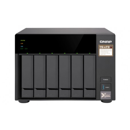 QNAP TS-673 NAS Tower Collegamento ethernet LAN Nero RX-421ND (TS-673-4G)