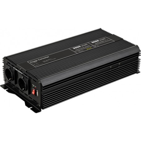 Goobay 58892 adattatore e invertitore 3000 W Nero (58892)