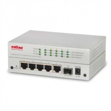 ROLINE 21.14.3523 switch di rete Gestito Gigabit Ethernet (10/100/1000) Grigio (21.14.3523)