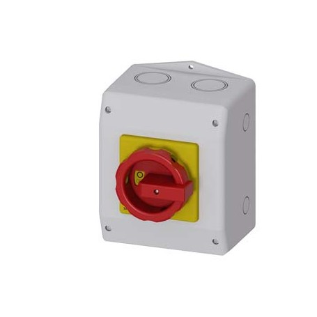Siemens 3LD2565-1GP53 interruttore elettrico Interruttore rotante 3P Grigio, Rosso, Giallo (3LD25651GP53)