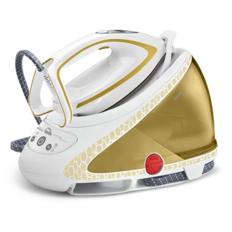 Tefal Pro Express Ultimate Care GV9581 ferro da stiro a caldaia 260 W 1,9 L Piastra Durilium Autoclean Oro, Bianco (GV9581)