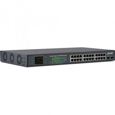 InLine 32324P switch di rete Gigabit Ethernet (10/100/1000) Supporto Power over Ethernet (PoE) 1U Nero (32324P)