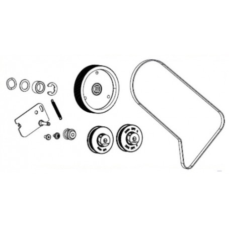 Zebra P1083347-019 parte di ricambio per la stampa Kit di ingranaggi 1 pz (P1083347-019)