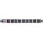 Intellinet 164580 unità di distribuzione dell'energia (PDU) 1U Blu, Grigio (164580)