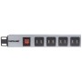 Intellinet 164580 unità di distribuzione dell'energia (PDU) 1U Blu, Grigio (164580)