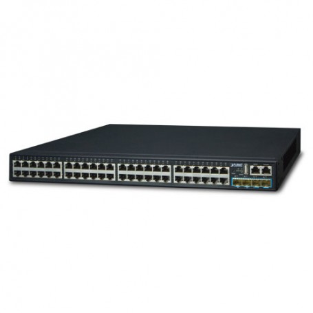 PLANET SGS-6341-48T4X switch di rete Gestito L3 Gigabit Ethernet (10/100/1000) 1U Nero (SGS-6341-48T4X)