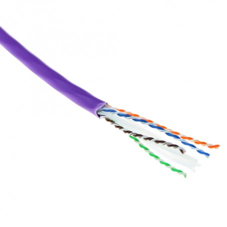 ACT XS6115 cavo di rete Viola 500 m Cat6a U/UTP (UTP) (XS6115)