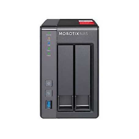 Mobotix MX-S-NAS2A-8 server NAS e di archiviazione Compatta Collegamento ethernet LAN Nero (MX-S-NAS2A-8)