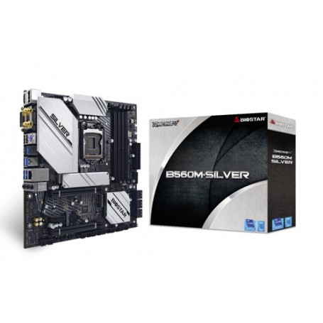 Biostar B560M-SILVER scheda madre Intel B560 LGA 1200 micro ATX (B560M-SILVER)