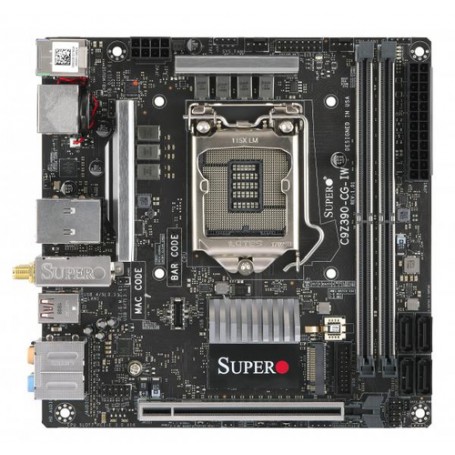 Supermicro C9Z390-CG-IW Intel Z390 LGA 1151 (Presa H4) mini ITX (MBD-C9Z390-CG-IW-O)