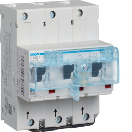 Hager HTU325E interruttore automatico 3 4,5 modulo/moduli (HTU325E)