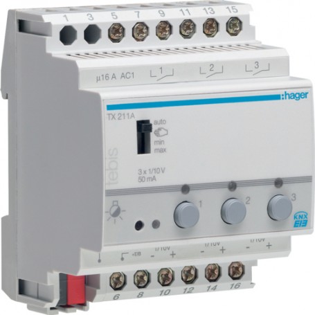 Hager TX211A presa energia Grigio (TX211A)