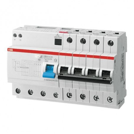 ABB DS204 A-B16/0,03 interruttore automatico Dispositivo a corrente residua A-type 4 (2CSR254101R1165)