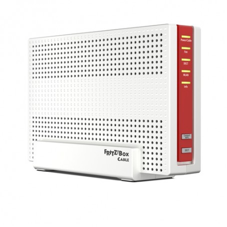 AVM FRITZ!Box 6591 Cable Int. for Luxembourg router wireless Gigabit Ethernet Dual-band (2.4 GHz/5 GHz) Rosso, Bianco (20002857)