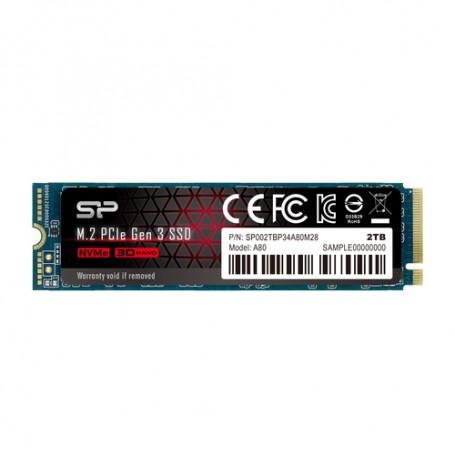 Silicon Power P34A80 M.2 2000 GB PCI Express 3.0 SLC NVMe (SP002TBP34A80M28)