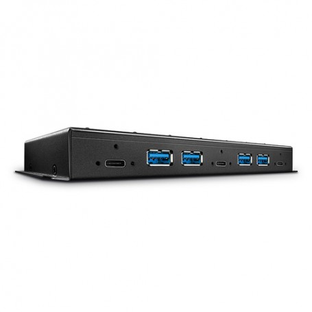 Lindy 43275 hub di interfaccia USB 3.2 Gen 2 (3.1 Gen 2) Type-A 10000 Mbit/s Nero (43275)