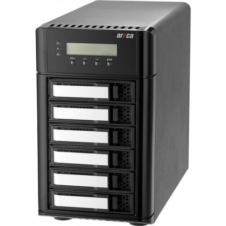 Areca 8050T3U-6 Tower Collegamento ethernet LAN Nero (ARC-8050T3U-6)