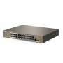 Tenda TEF1126P-24-250W switch di rete Non gestito Fast Ethernet (10/100) Supporto Power over Ethernet (PoE) G (TEF1126P-24-250W)