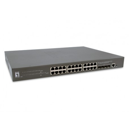 LevelOne GTP-2871 switch di rete Gestito L3 Gigabit Ethernet (10/100/1000) Supporto Power over Ethernet (PoE) Grigio (GTP-2871)