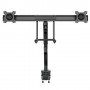StarTech.com ARMSLIMDUAL2USB3 supporto da tavolo per Tv a schermo piatto 81,3 cm (32") Morsa Nero (ARMSLIMDUAL2USB3)
