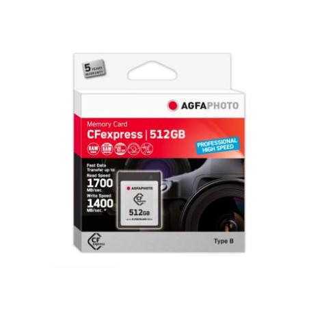 AgfaPhoto CFexpress Professional memoria flash 512 GB NAND (10442)