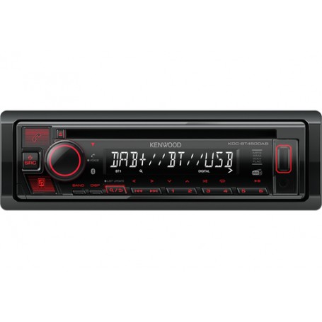 Kenwood KDC-BT450DAB Ricevitore multimediale per auto Nero 50 W Bluetooth (KDC-BT450DAB)