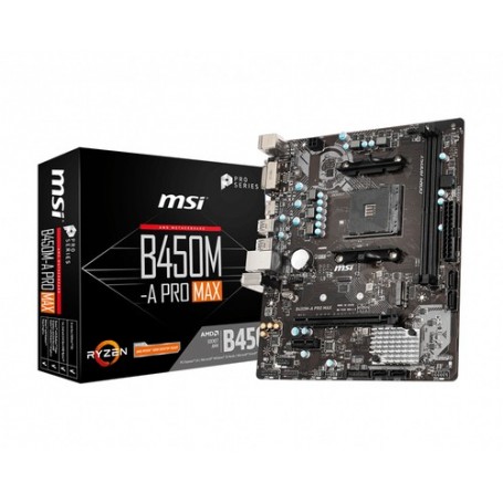 MSI B450M-A PRO MAX scheda madre AMD B450 Presa AM4 micro ATX (B450M-A PRO MAX)
