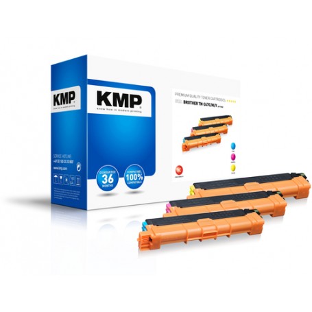 KMP B-T125X cartuccia toner 3 pz Compatibile Ciano, Magenta, Giallo (1268,3030)